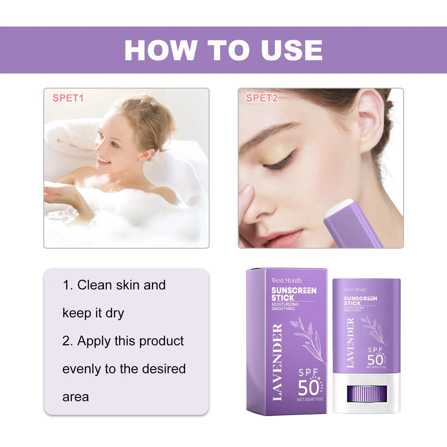 SPF 50 Sun Stick – UV Protection & Hydration RIAZ EXPRESS.COM