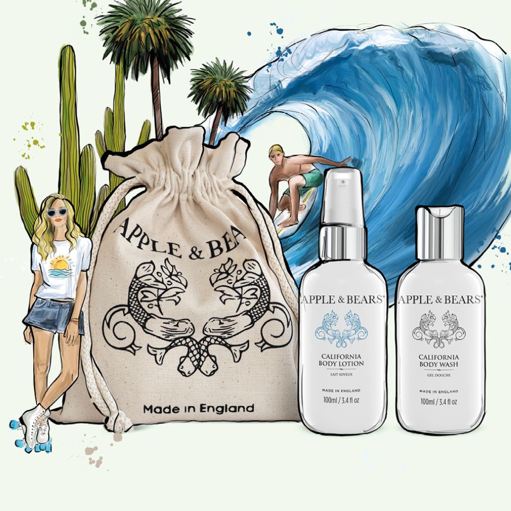 California Travel Set – Body Wash & Lotion, 100ml