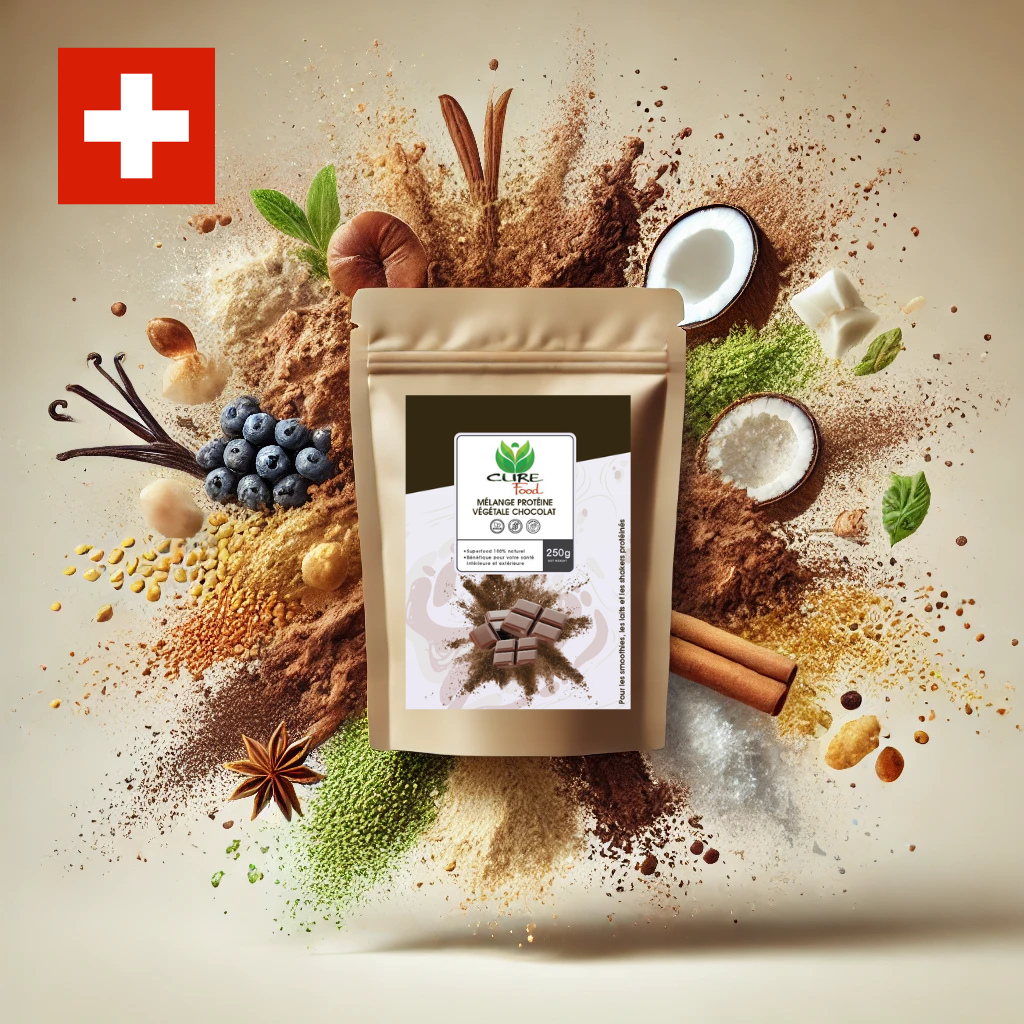 Protéine Végétale Chocolat – Mélange Bio CureFood