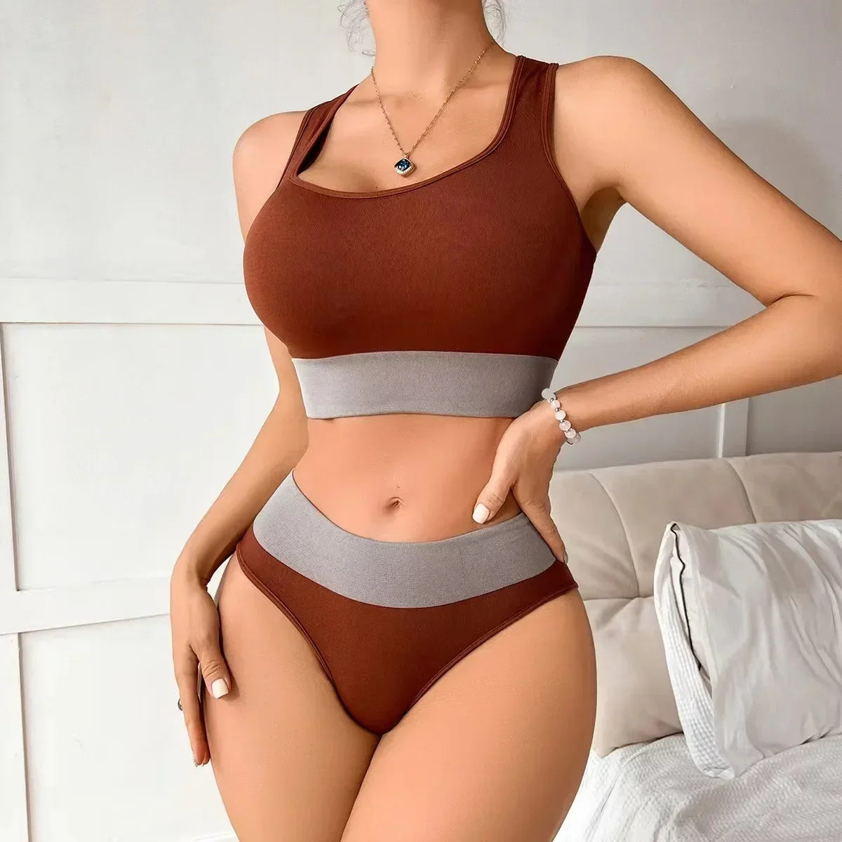 Women Seamless Bra & Panties Set