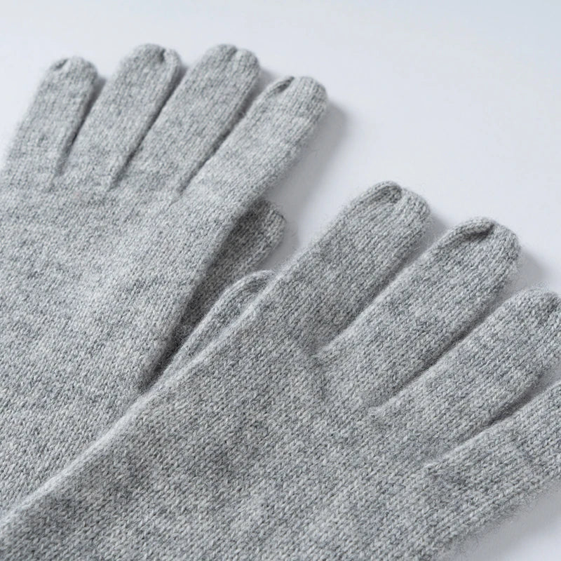 Unisex Cashmere Gloves – Warm Knit Winter Gloves