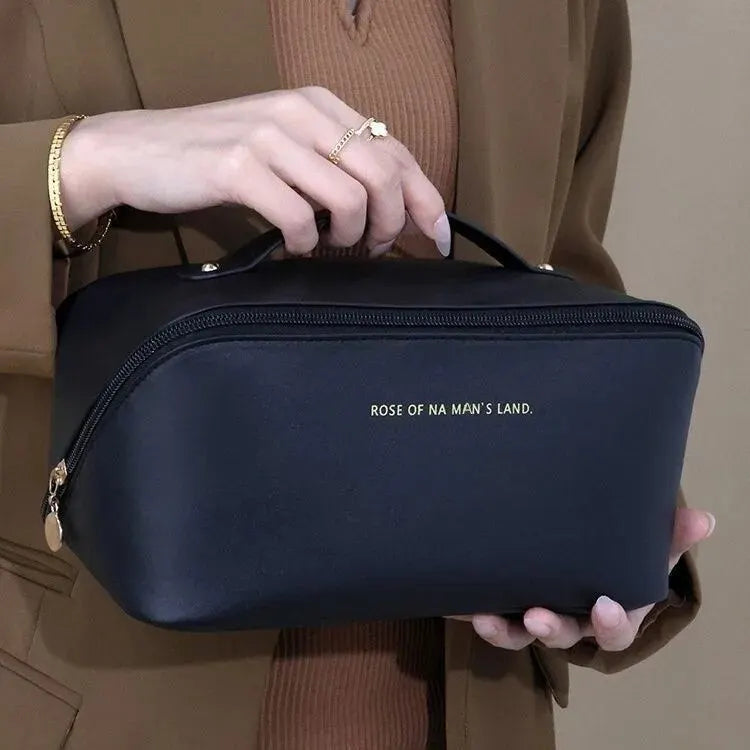 Luxury Women’s Makeup Organizer Bag – Toiletry Kit, Cosmetic Case with Zip Closure for Travel & Daily Use