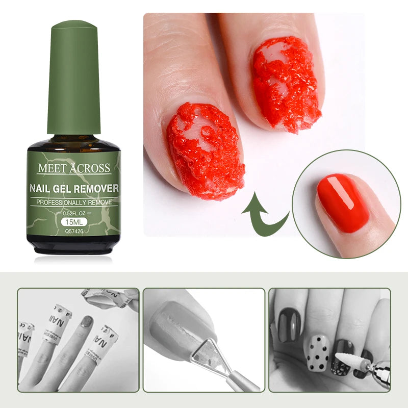 Fast Nail Gel Polish Remover – 15ml Soak Off Magic Cleaner