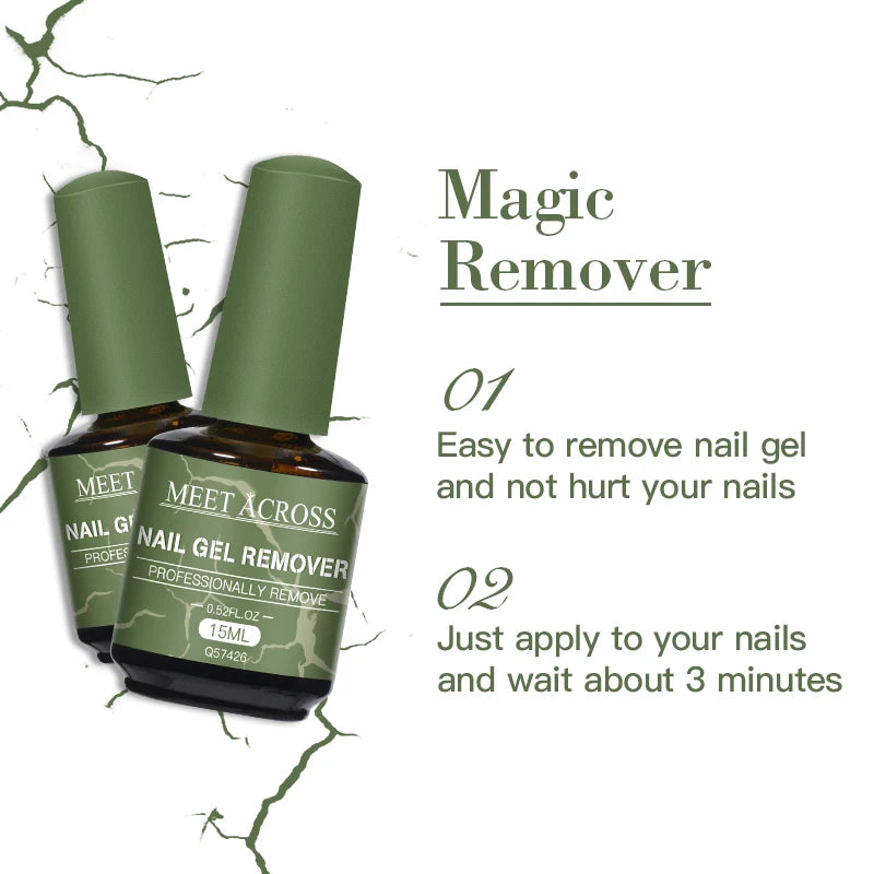 Fast Nail Gel Polish Remover – 15ml Soak Off Magic Cleaner