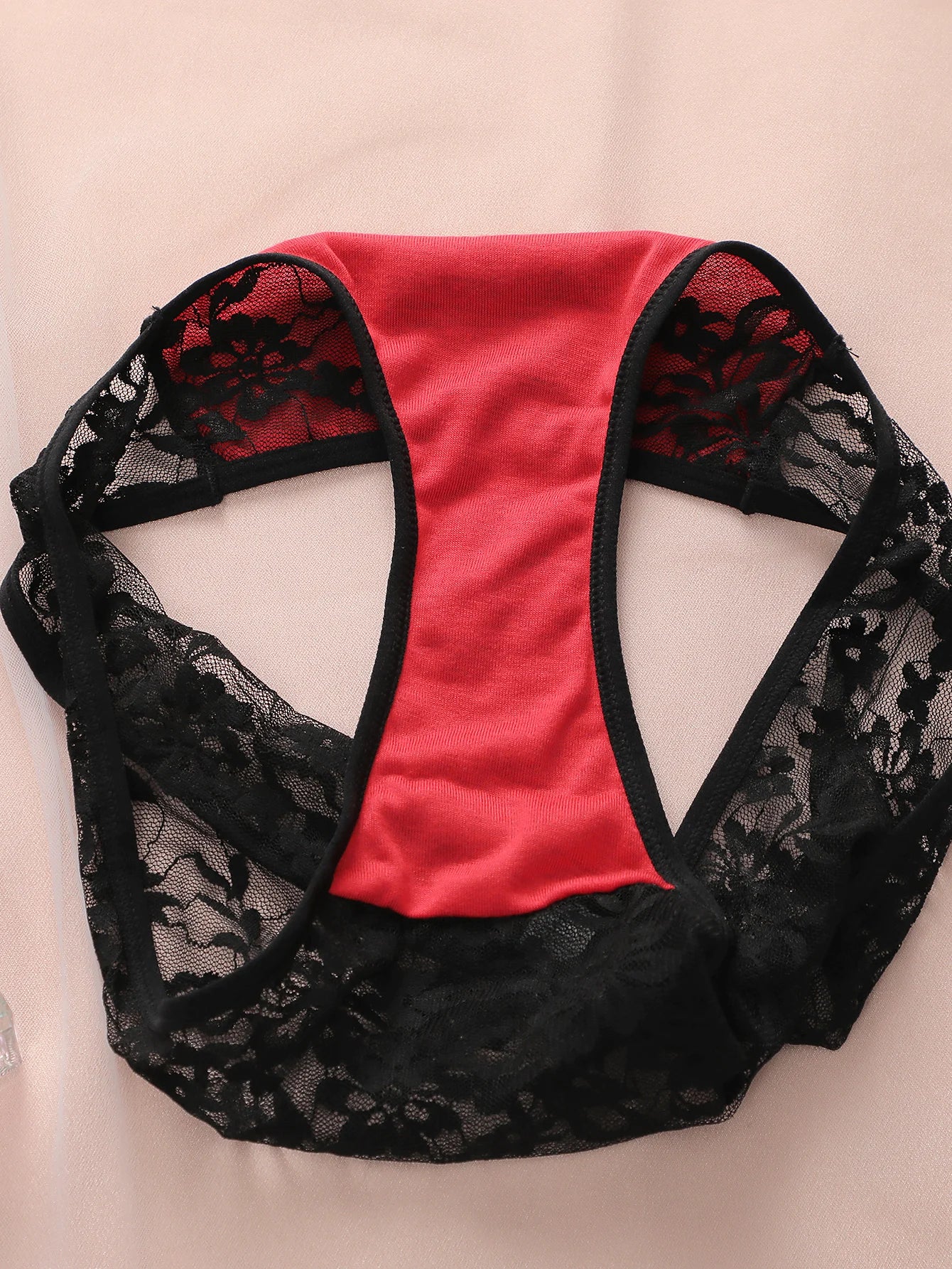 Black Lace Push-Up Bra Set