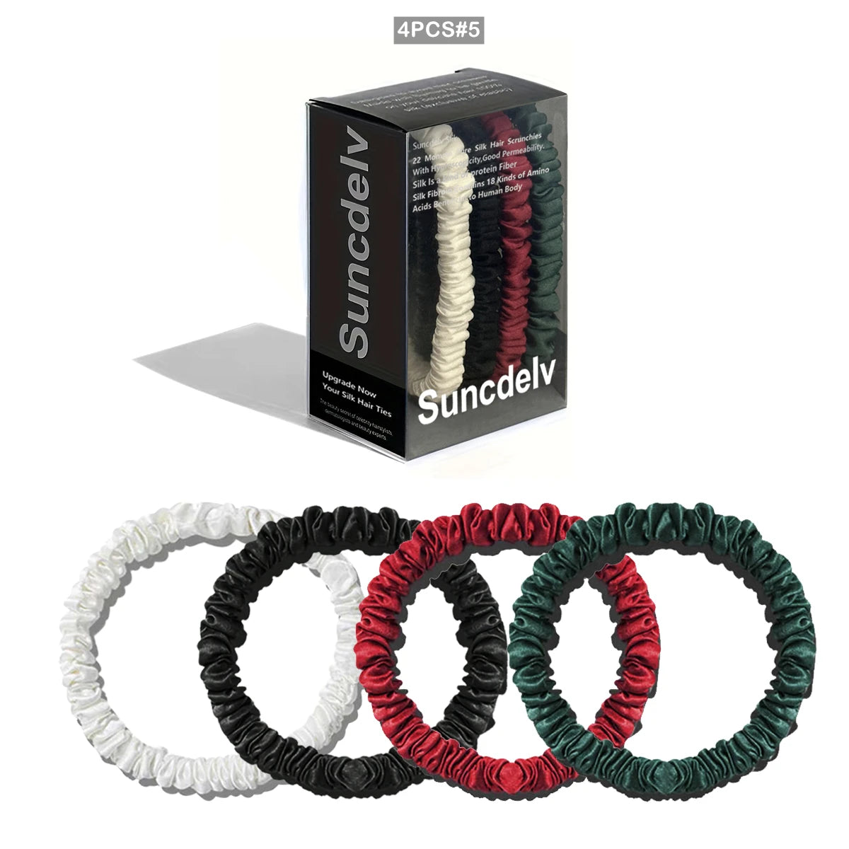 Mulberry Silk Scrunchies Set