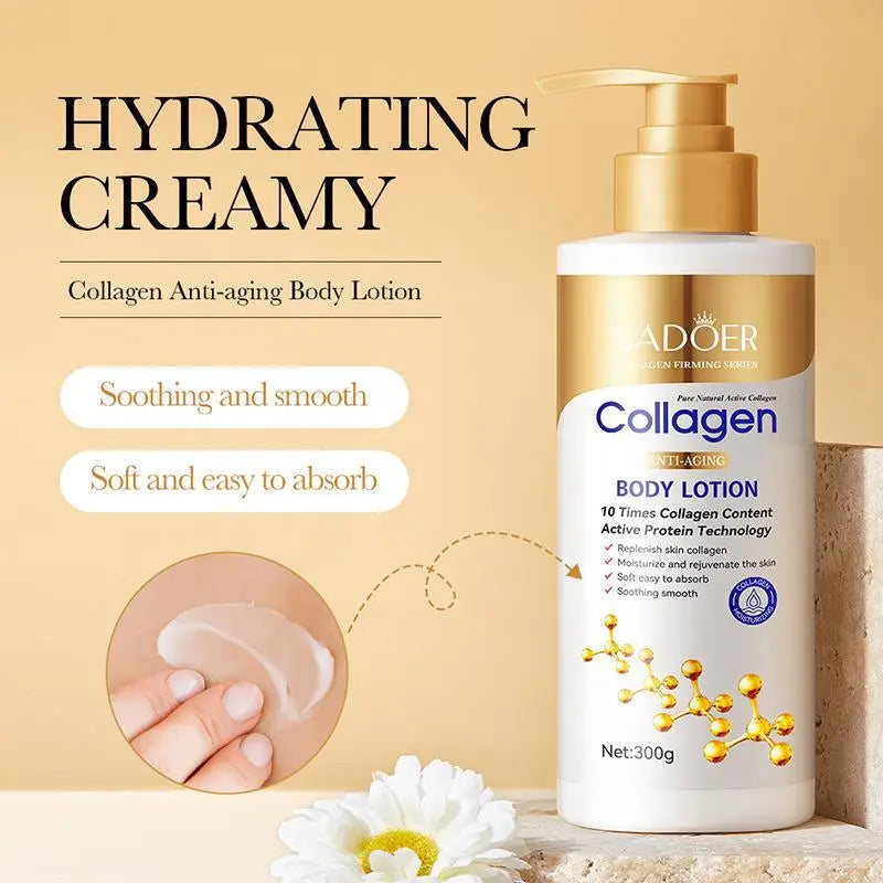 Collagen Skin Care Set – Cleanser, Essence & Face Cream for Deep Hydration