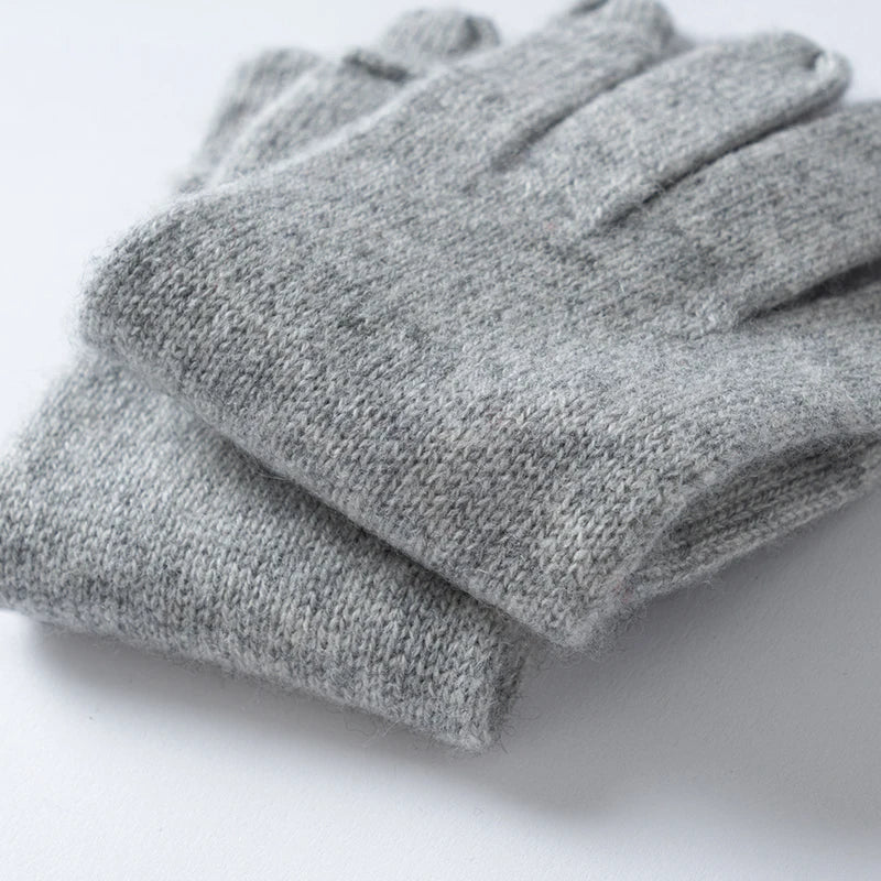 Unisex Cashmere Gloves – Warm Knit Winter Gloves