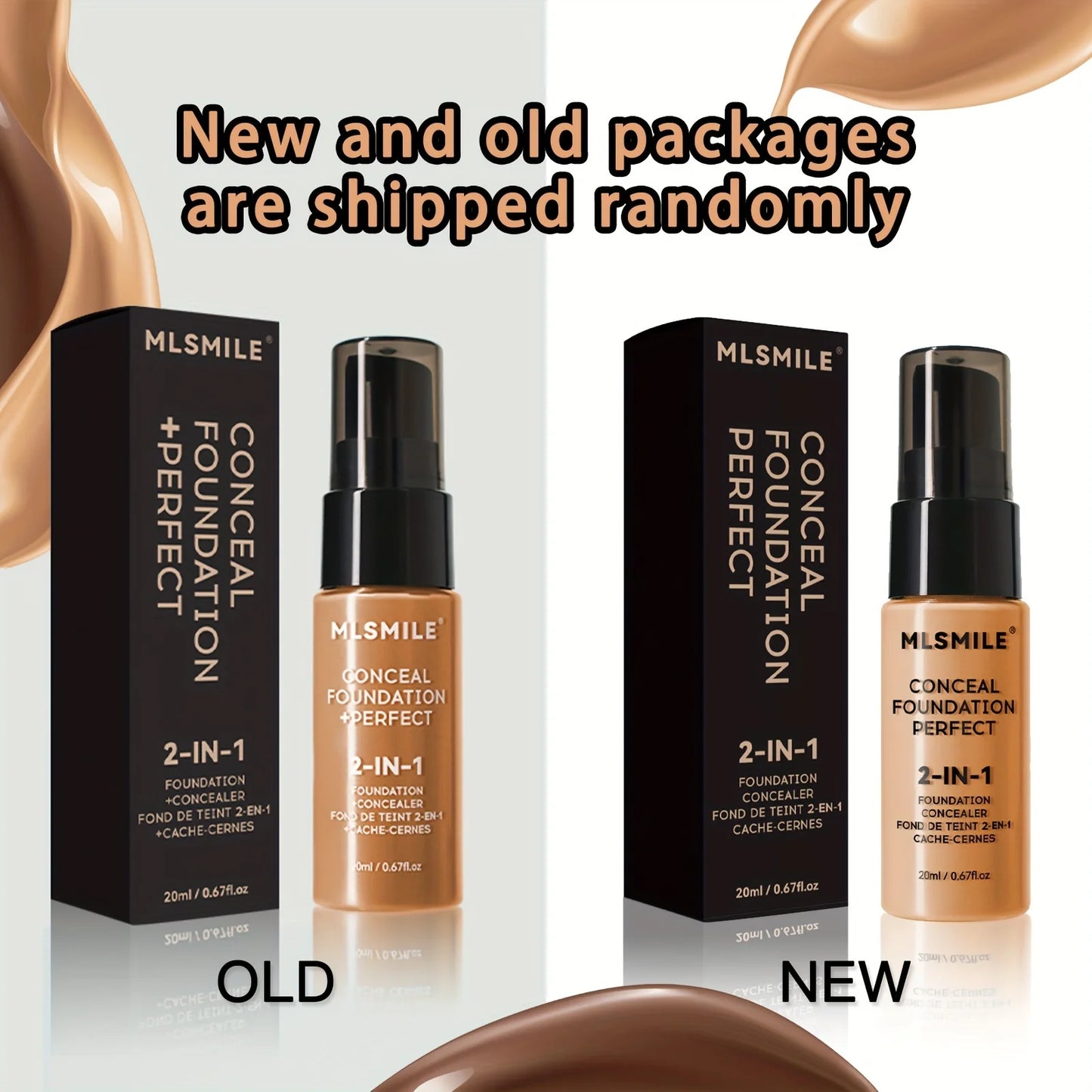 2-in-1 Liquid Foundation & Concealer – Full Coverage, Waterproof & Hydrating