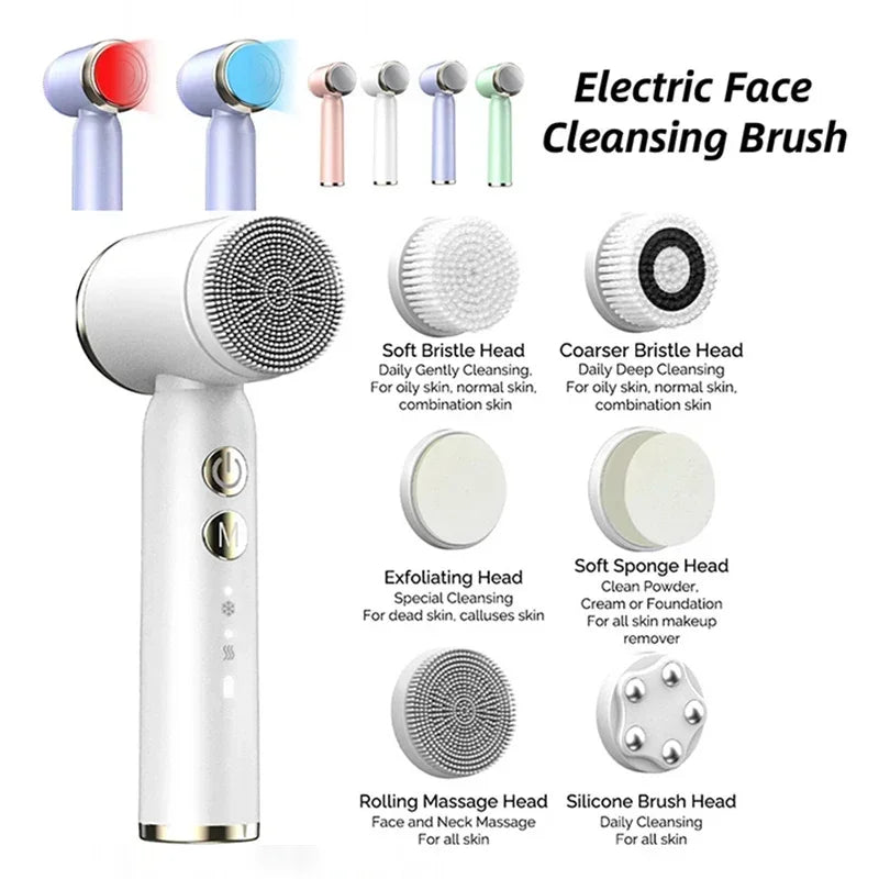 6-in-1 Sonic Facial Cleansing Brush