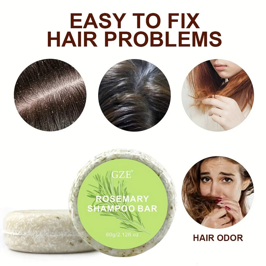 GZE Rosemary Shampoo Bar | Deep Cleansing, Oil Control & Hair Strengthening. RIAZ EXPRESS.COM
