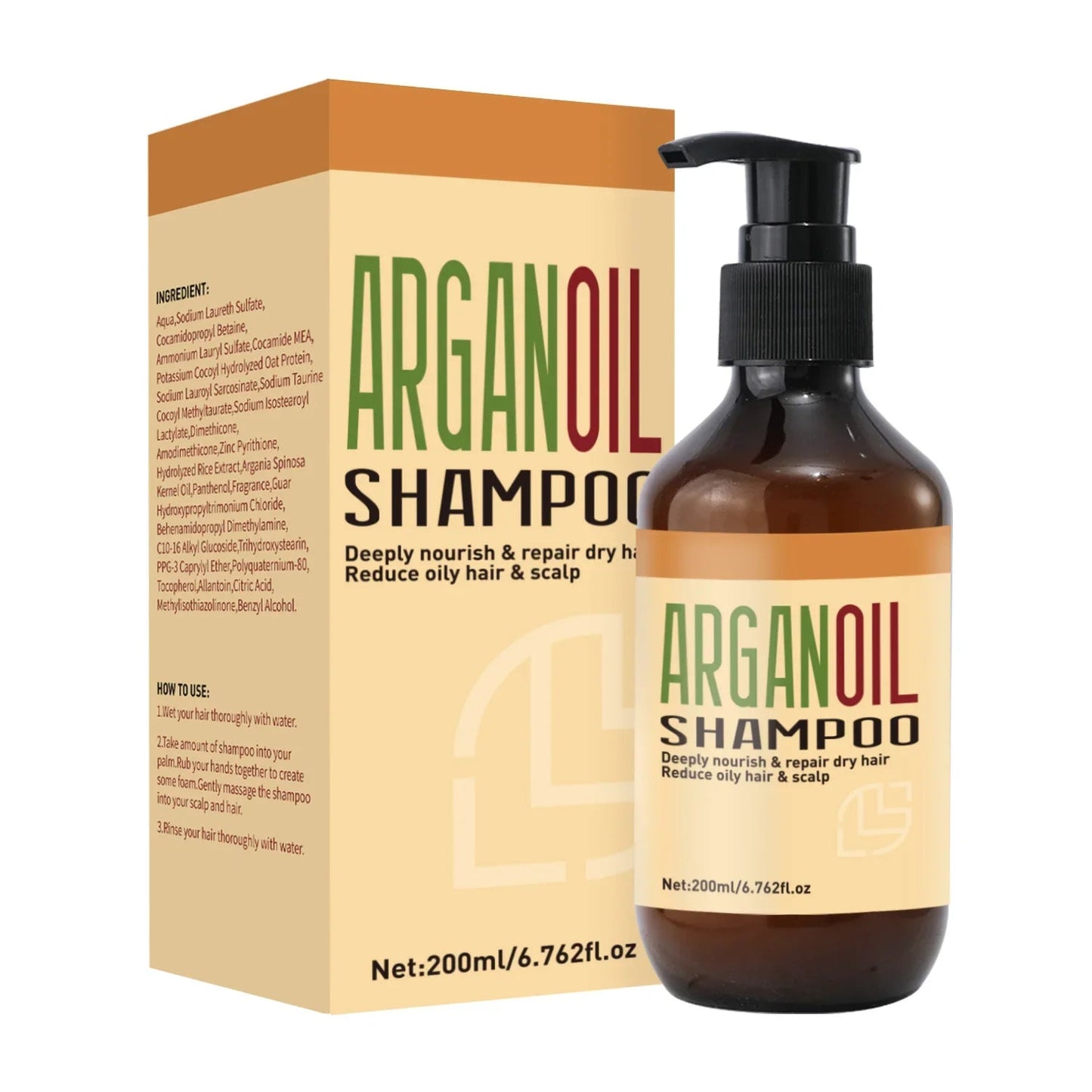 200ml Argan Oil Shampoo & Conditioner riazexpress