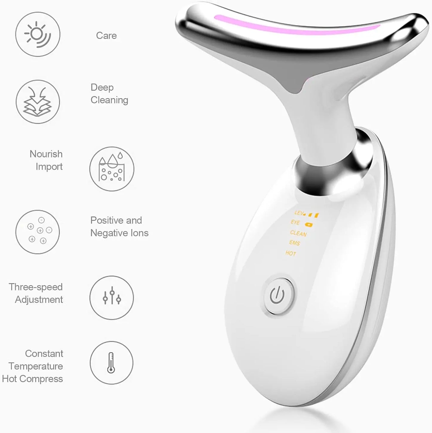 EMS Face & Neck Massager – Photon Therapy Lifting & Slimming Device