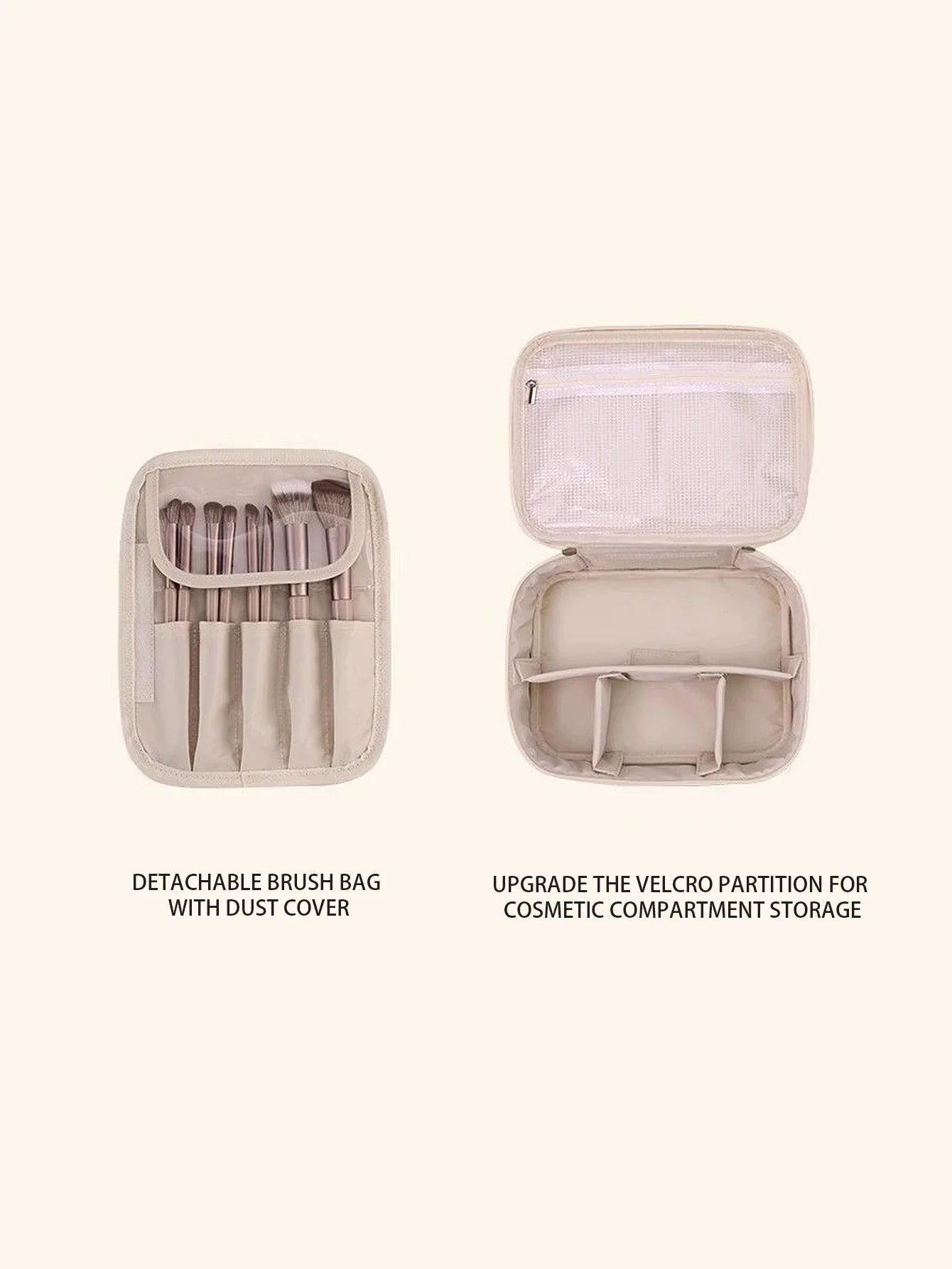 Multi-Layer Waterproof Travel Makeup Organizer for Women