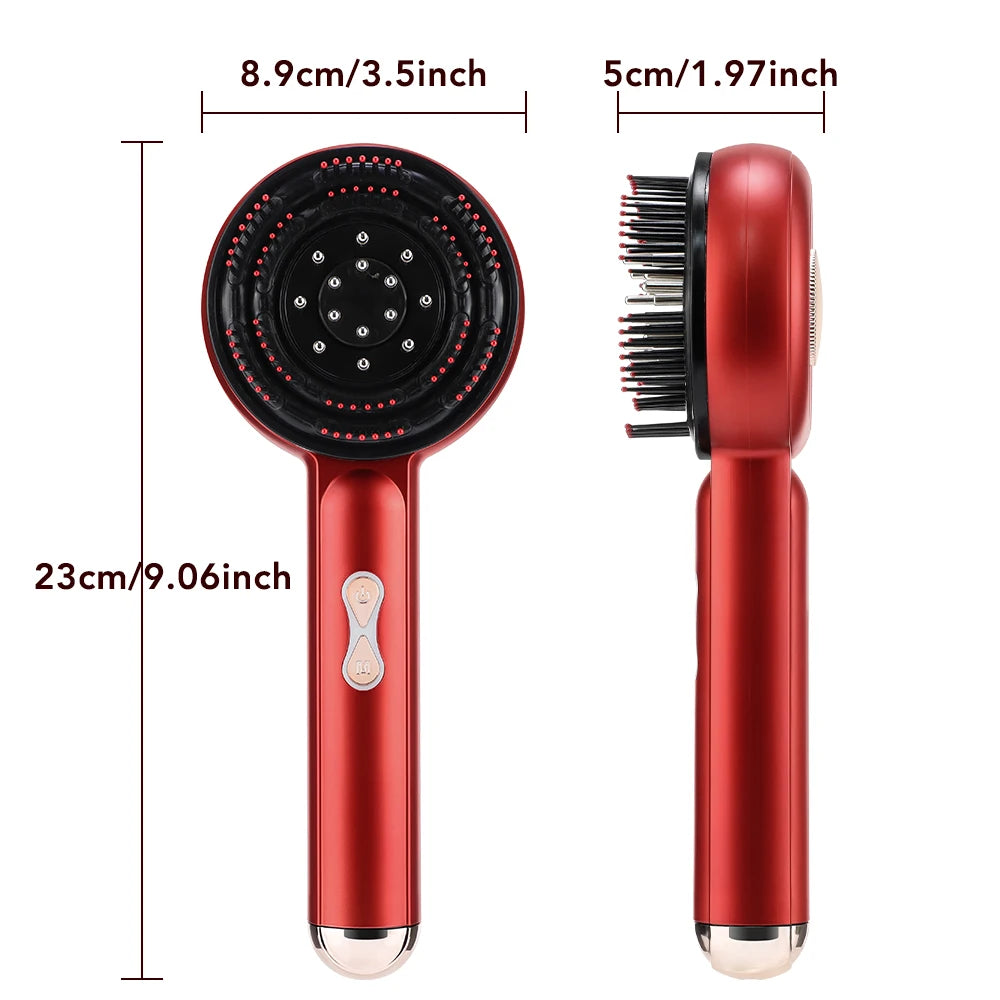 3-in-1 Electric Hair Growth Comb – Red Light Therapy & Scalp Massager