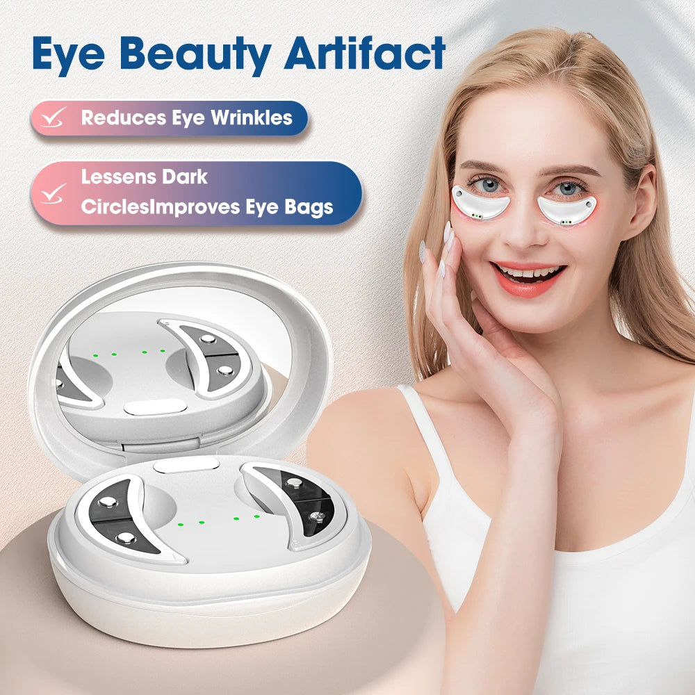 Luxury Microcurrent Eye Massager – Red Light Therapy