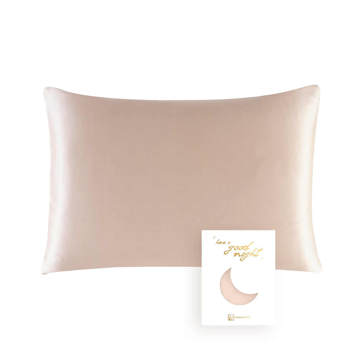 22 Momme Silk & Tencel Pillowcase with Hidden Zipper