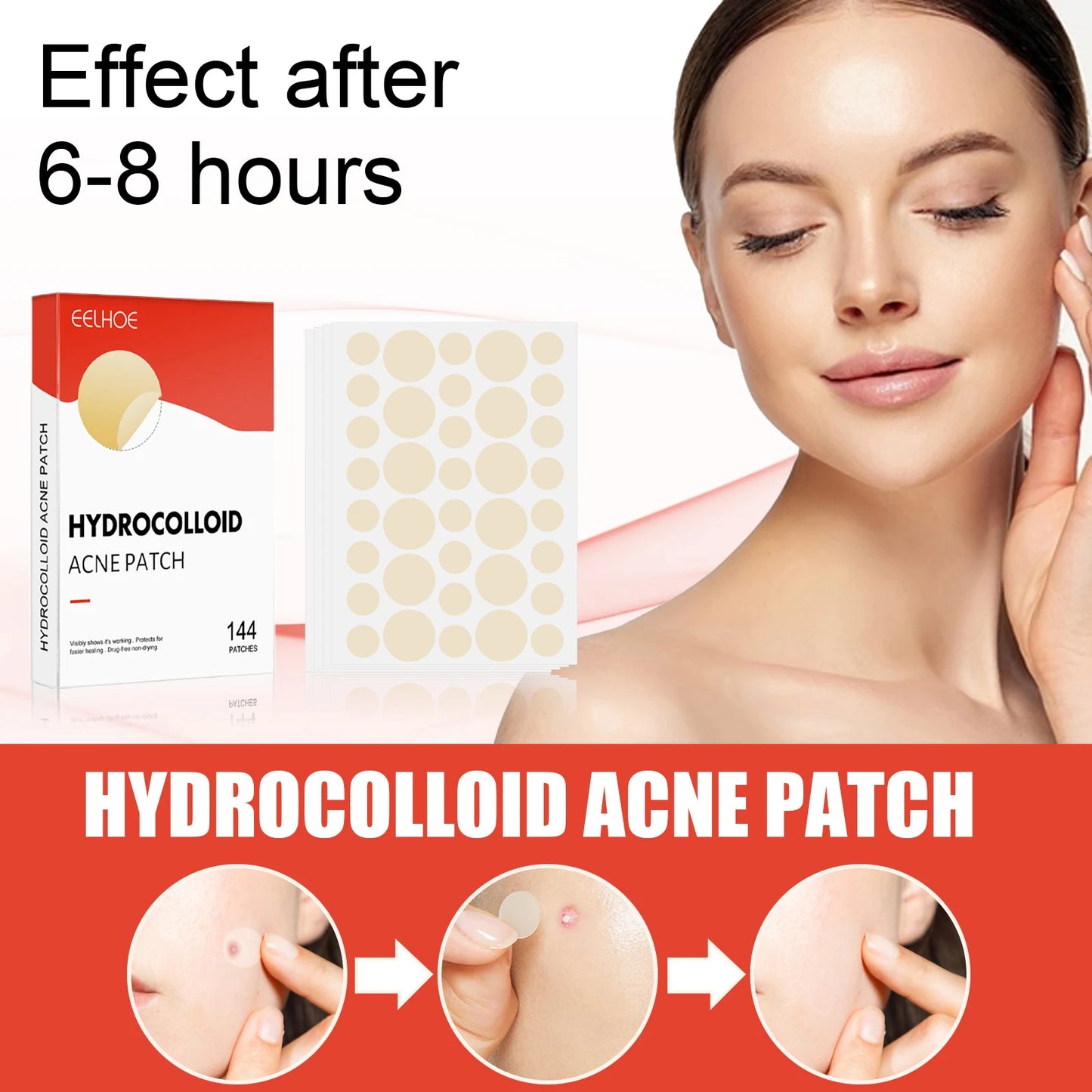 Invisible Hydrocolloid Acne Patches