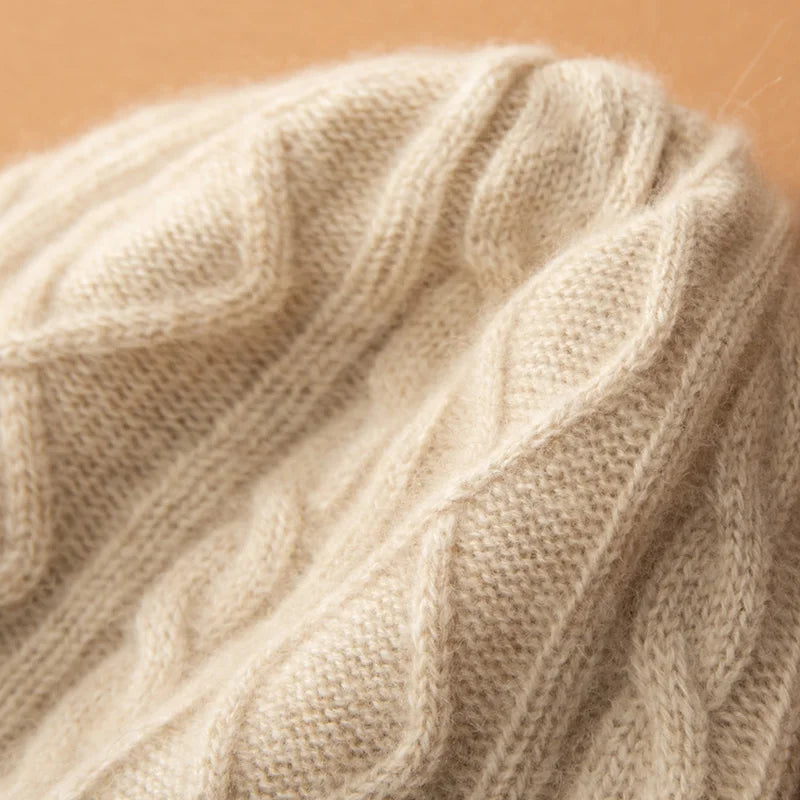 Cashmere Knit Beanie – Women’s Winter Hat