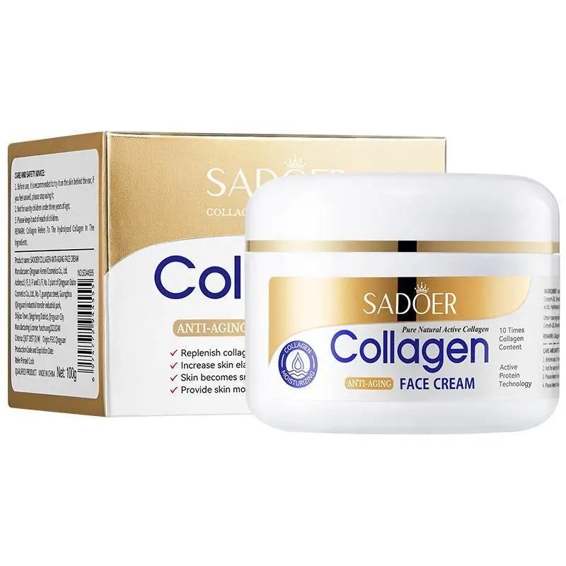 Collagen Skin Care Set – Cleanser, Essence & Face Cream for Deep Hydration