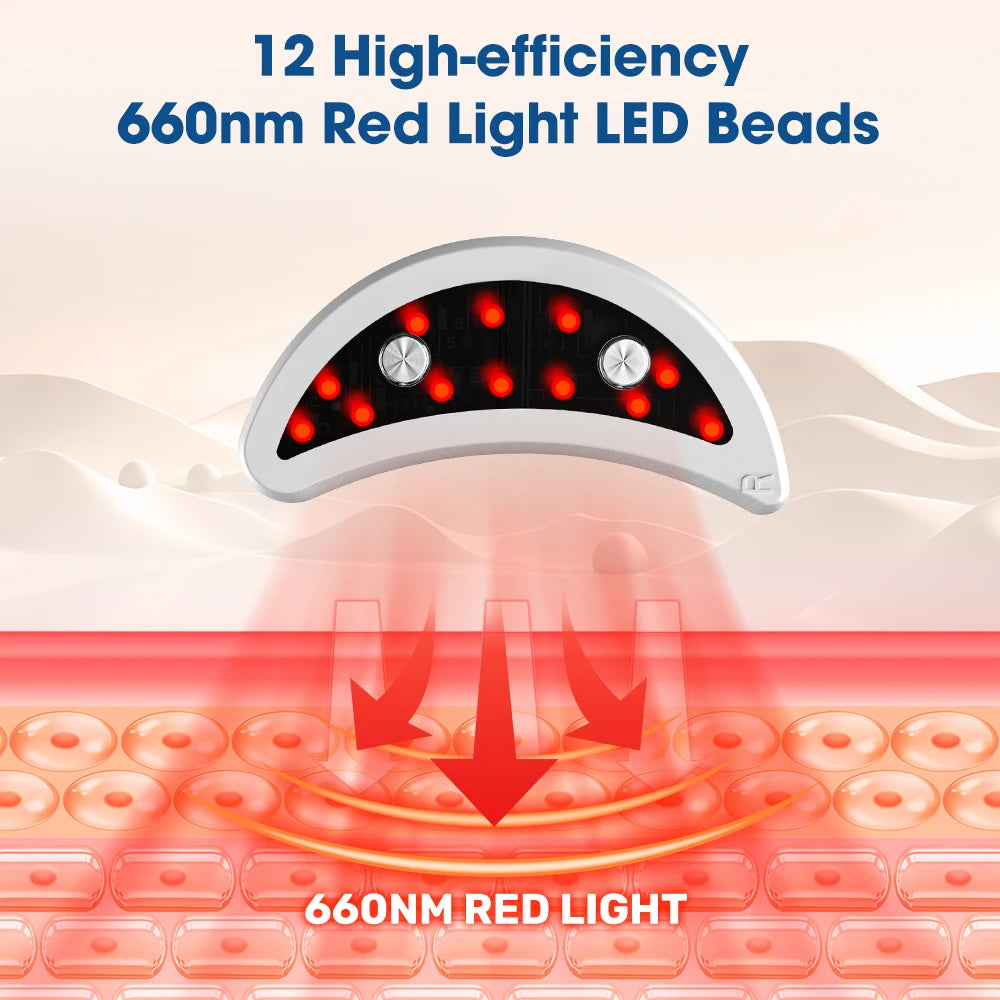 Luxury Microcurrent Eye Massager – Red Light Therapy