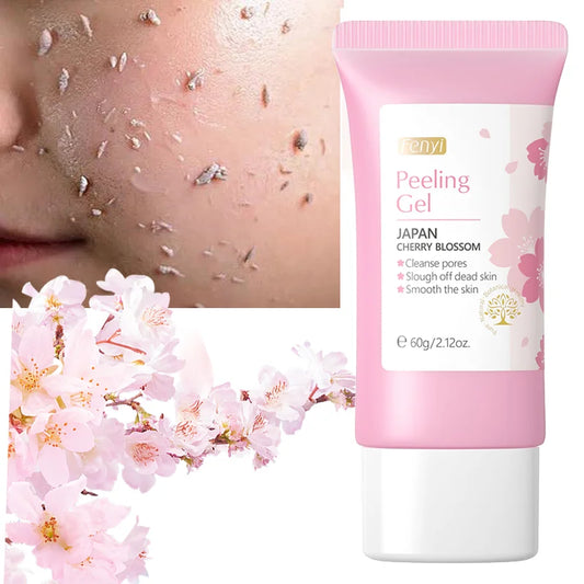 Sakura Exfoliating Gel – Deep Clean, Whitening, Moisturizing Facial Scrub (60g)