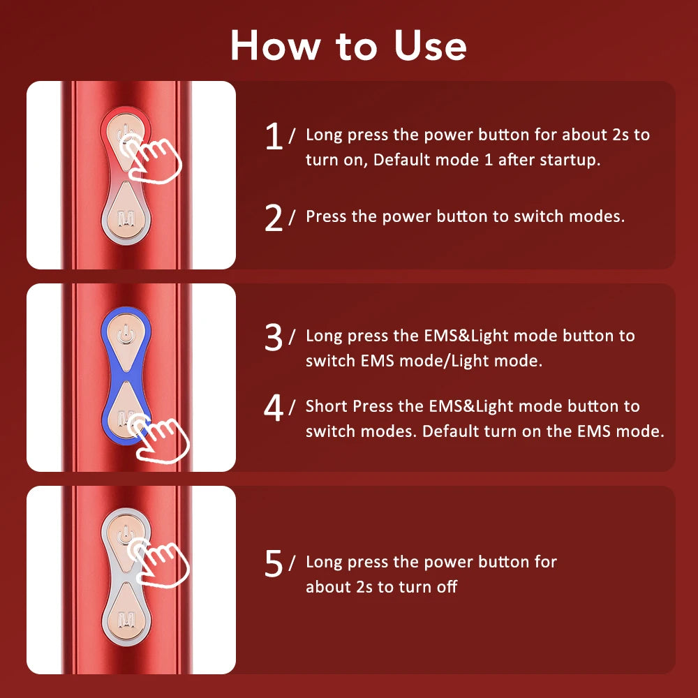 3-in-1 Electric Hair Growth Comb – Red Light Therapy & Scalp Massager
