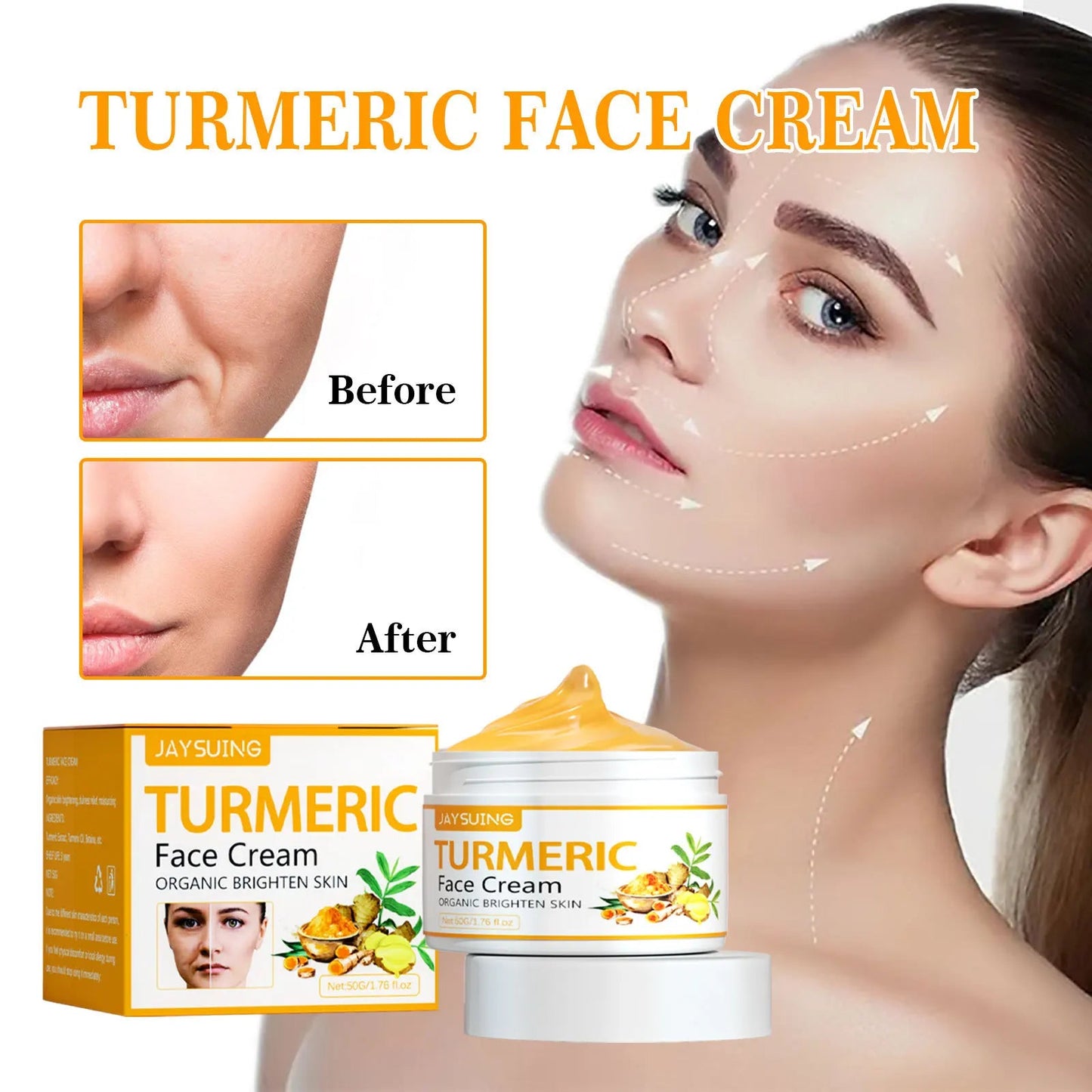 Turmeric Face & Body Cream – Natural Brightening RIAZ EXPRESS.COM