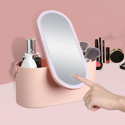 LED Makeup Organizer Box – Portable & Waterproof