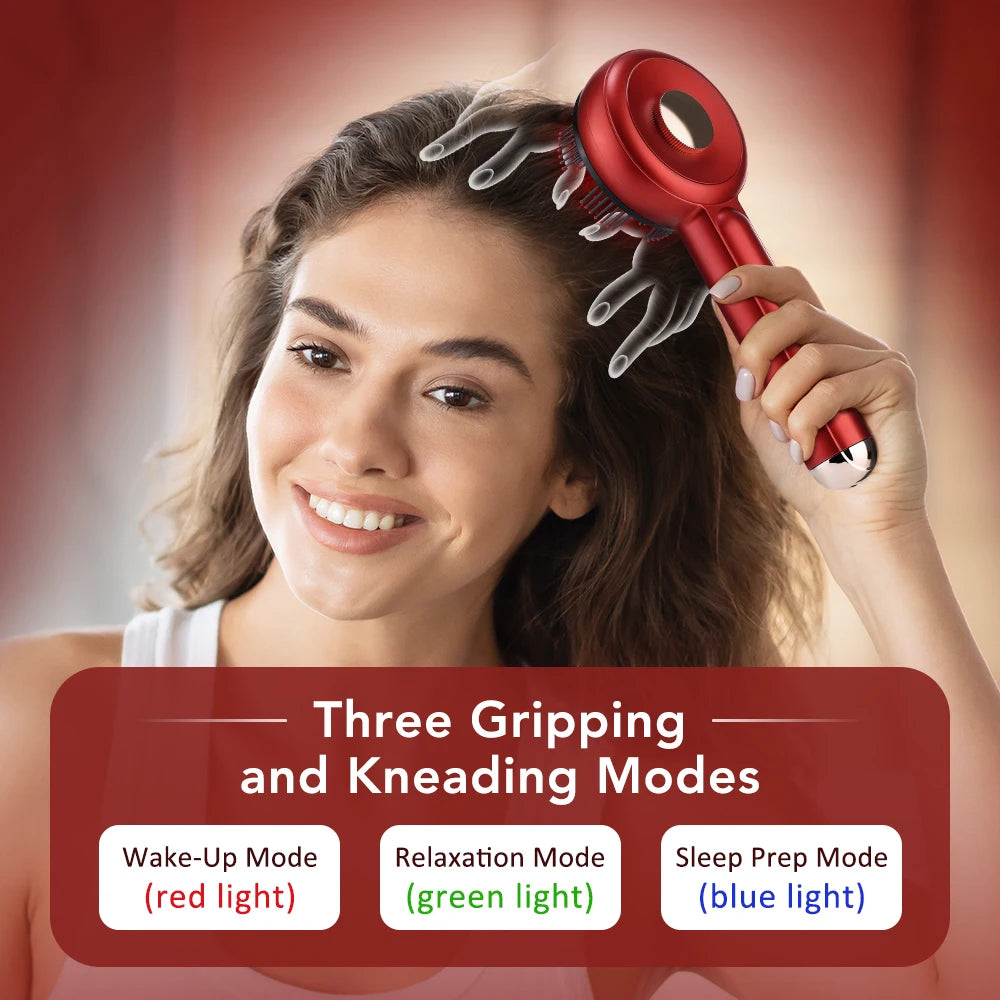 3-in-1 Electric Hair Growth Comb – Red Light Therapy & Scalp Massager
