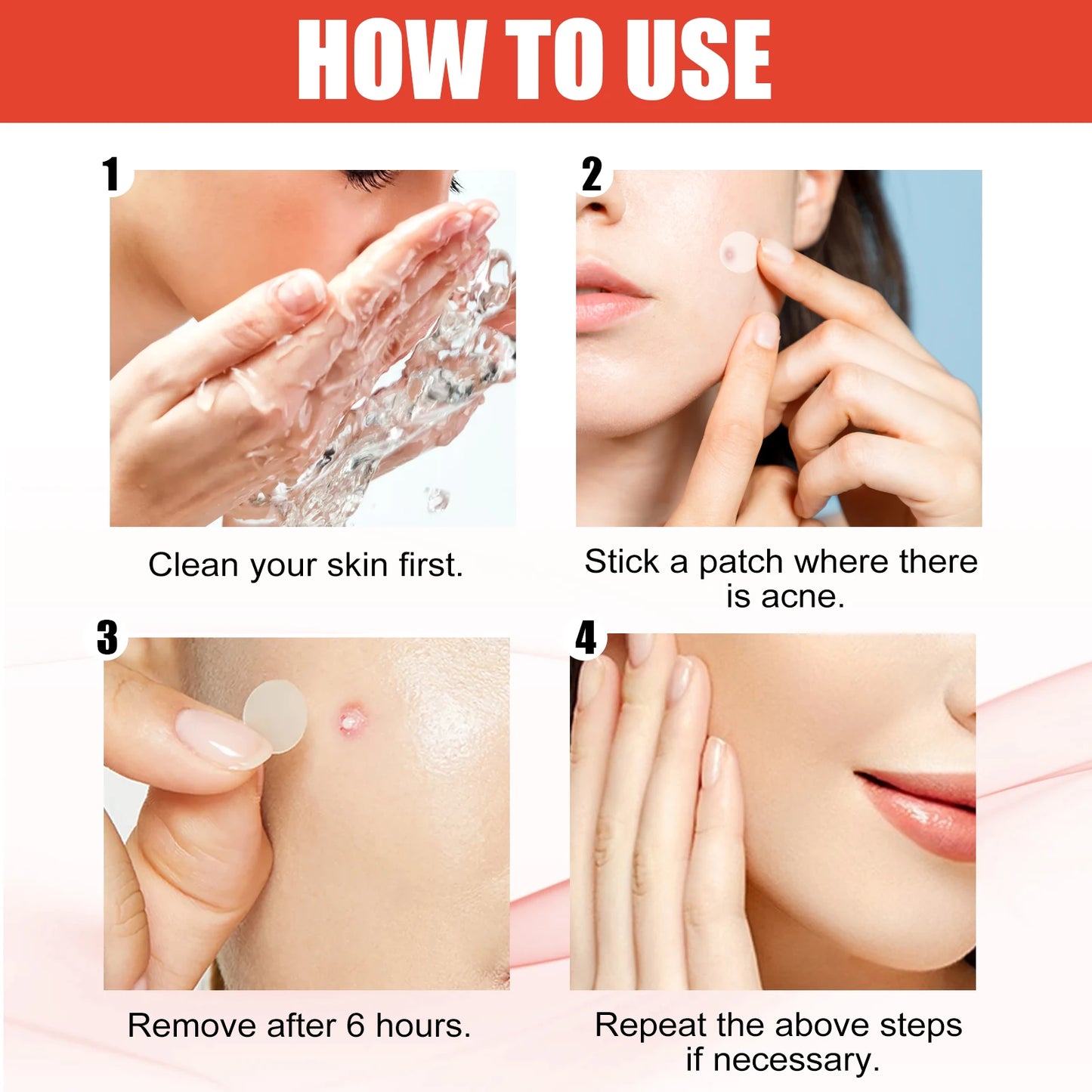 Invisible Hydrocolloid Acne Patches