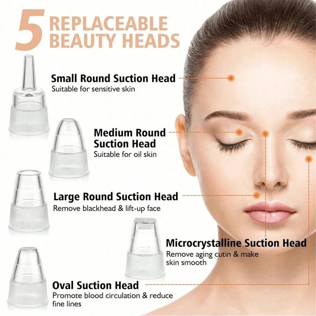 Electric Blackhead Remover – Pore Vacuum & Acne Suction Cleaner