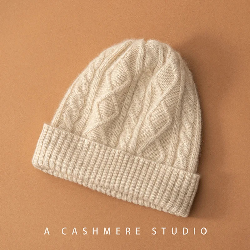 Cashmere Knit Beanie – Women’s Winter Hat