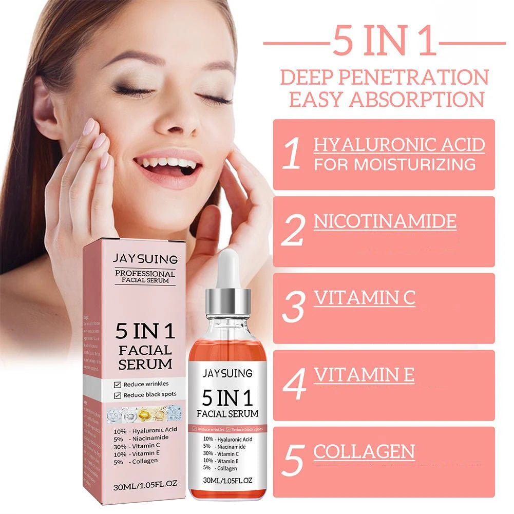 5 in 1 Vitamin C Face Serum – Firming & Brightening