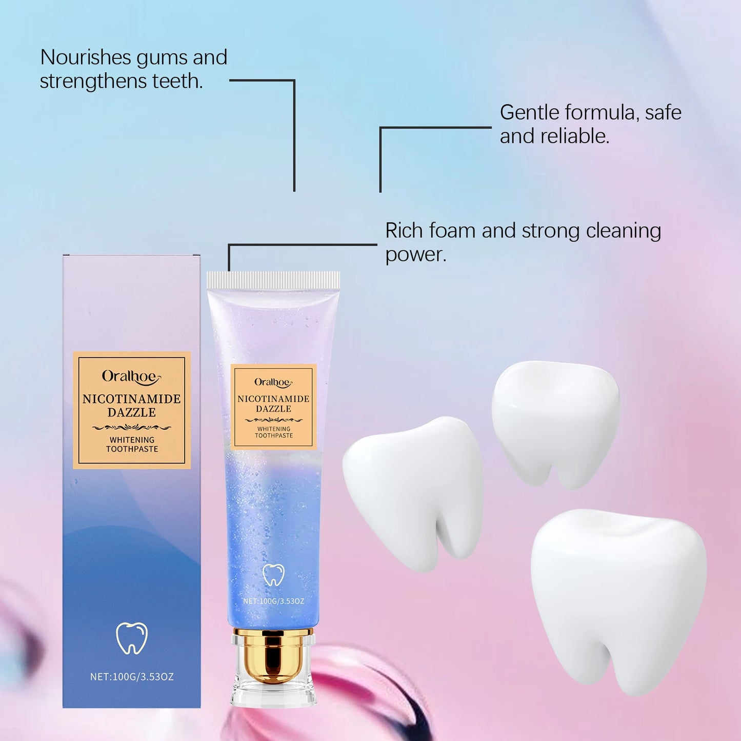 Niacinamide Toothpaste Whitening & Enamel Protection