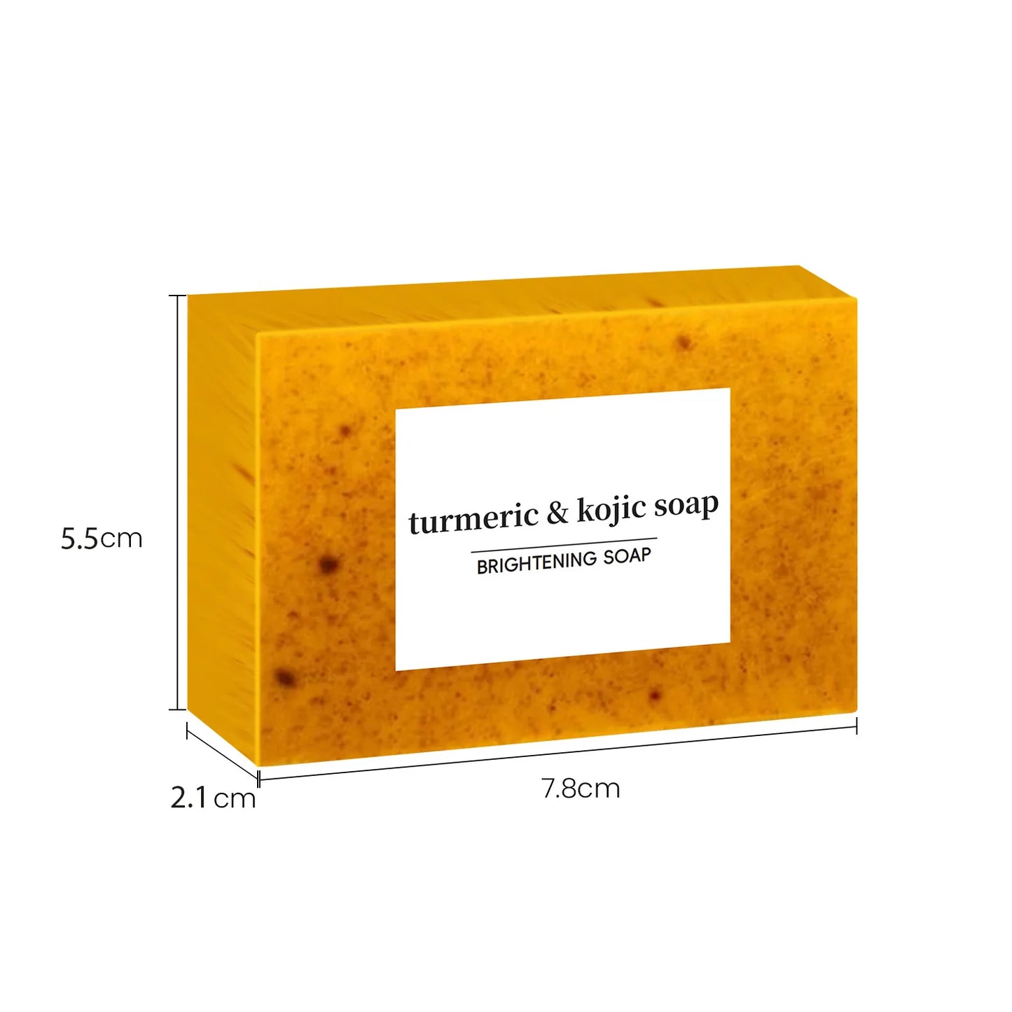 Turmeric & Lemon Soap – 100g Handmade Kojic Acid Face & Body Bar