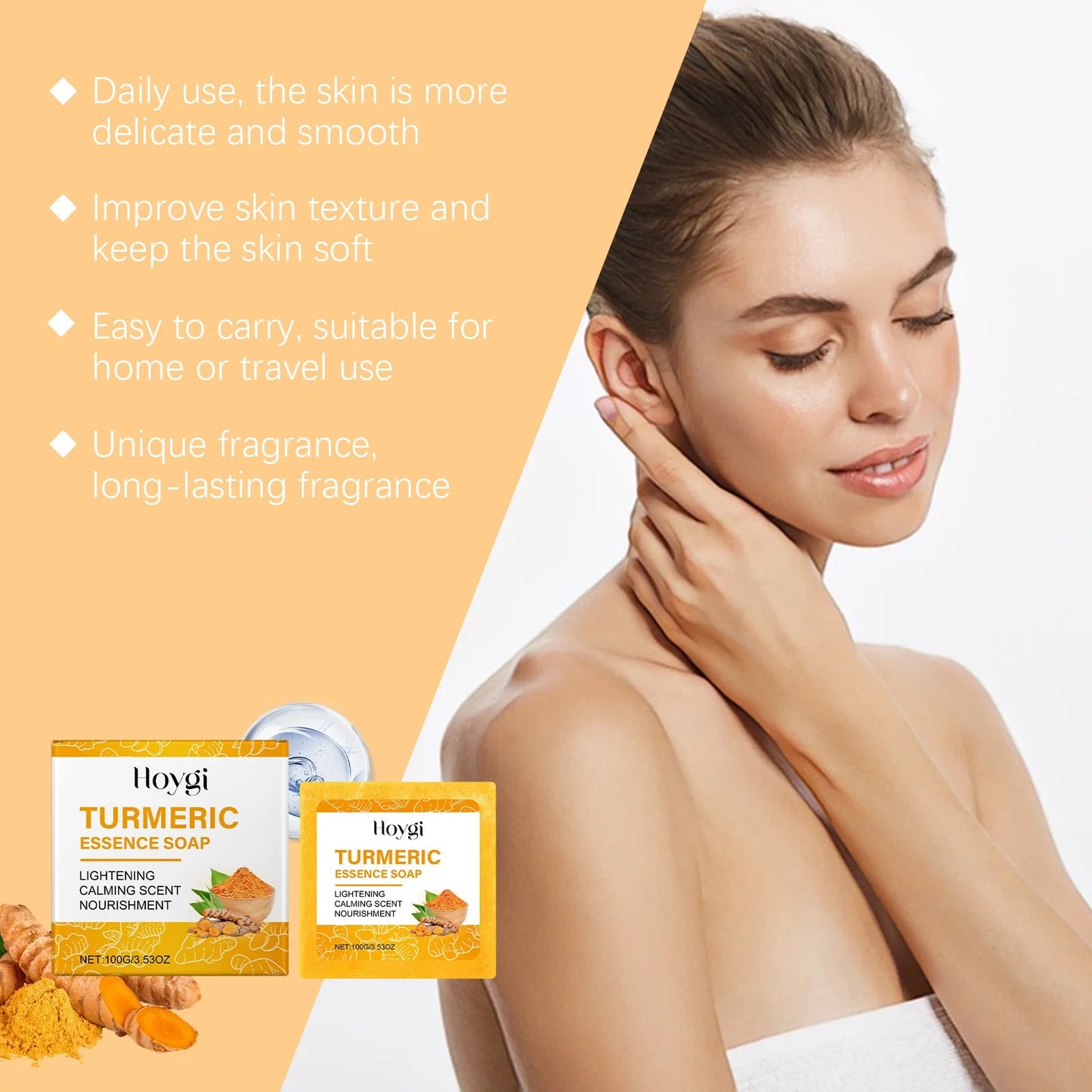 Natural Turmeric Face & Body Bar riazexpress