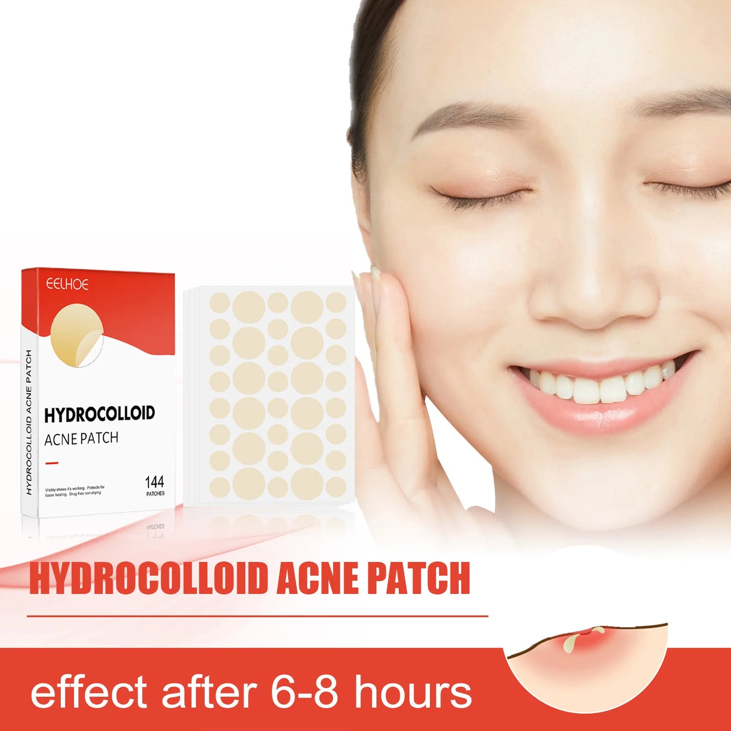 Invisible Hydrocolloid Acne Patches