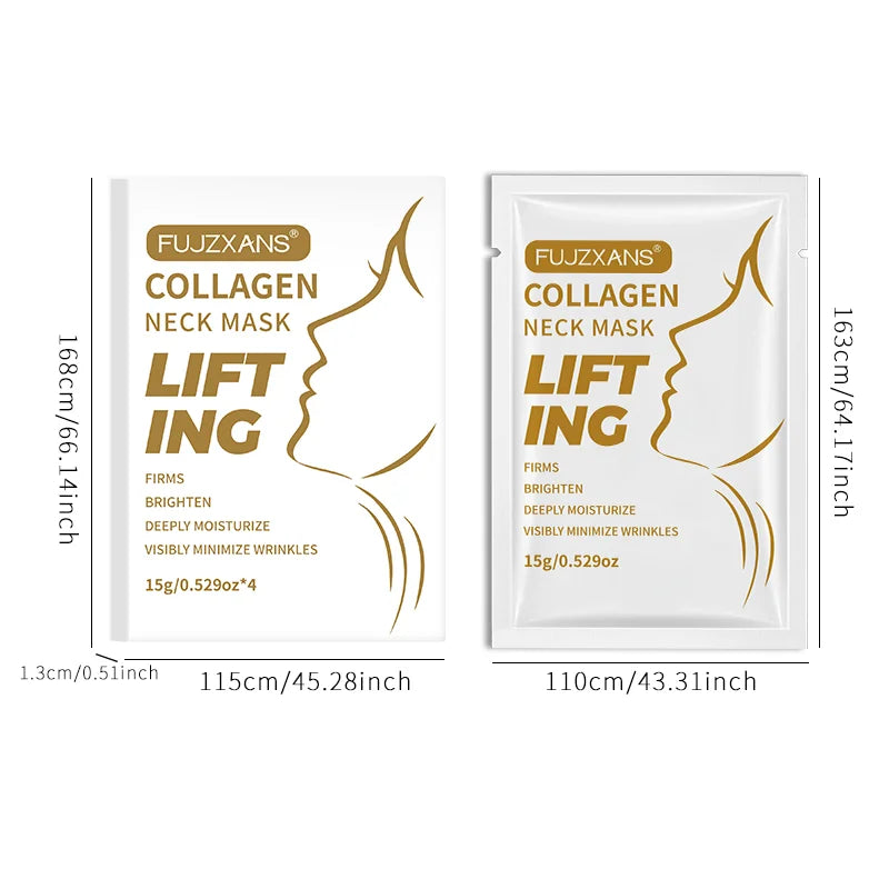 Overnight Collagen Neck Mask – 4 Pcs