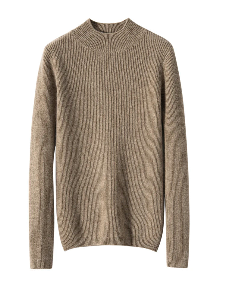 Cashmere Mock Neck Jumper – Slim Fit