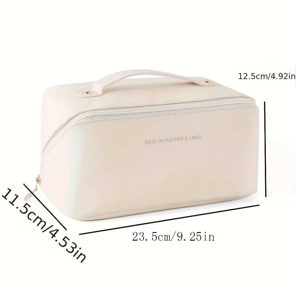 Luxury Women’s Makeup Organizer Bag – Toiletry Kit, Cosmetic Case with Zip Closure for Travel & Daily Use