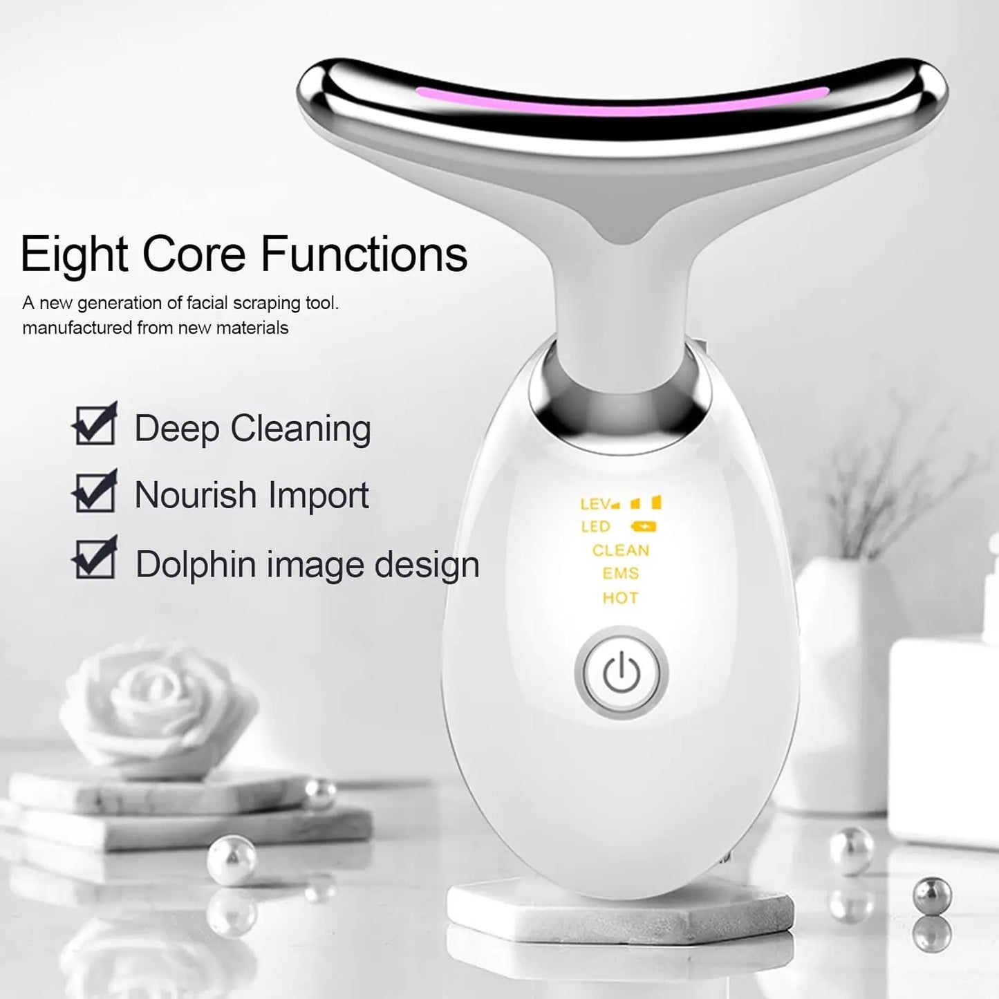 EMS Face & Neck Massager – Photon Therapy Lifting & Slimming Device