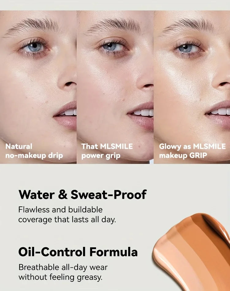 2-in-1 Liquid Foundation & Concealer – Full Coverage, Waterproof & Hydrating