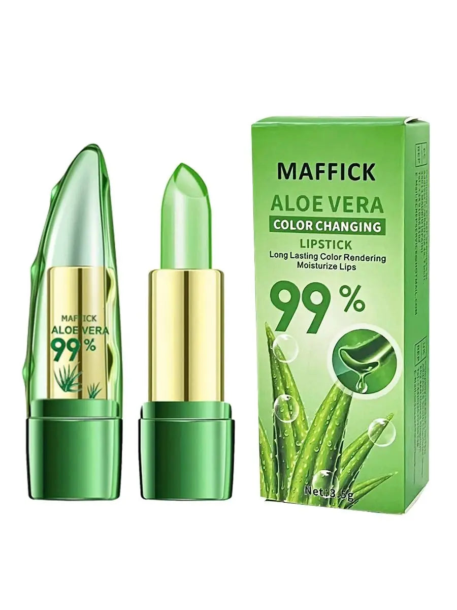Aloe Vera Lipstick – Long-Lasting, Nourishing Lip Balm with Magic Temperature Color RIAZ EXPRESS.COM