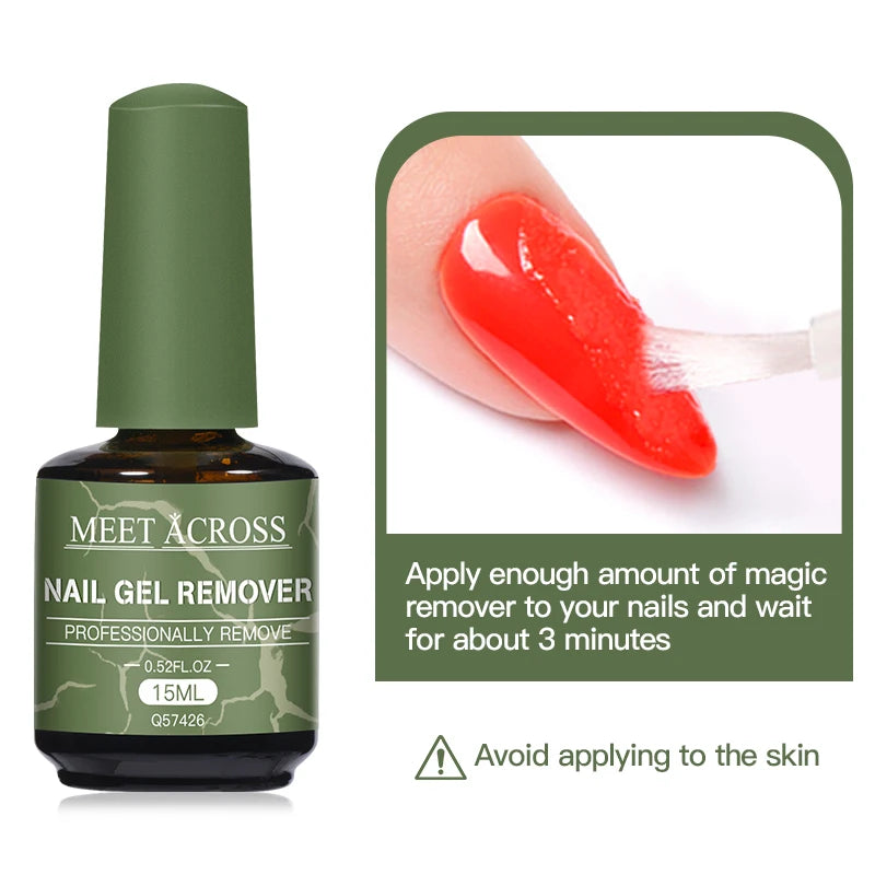 Fast Nail Gel Polish Remover – 15ml Soak Off Magic Cleaner