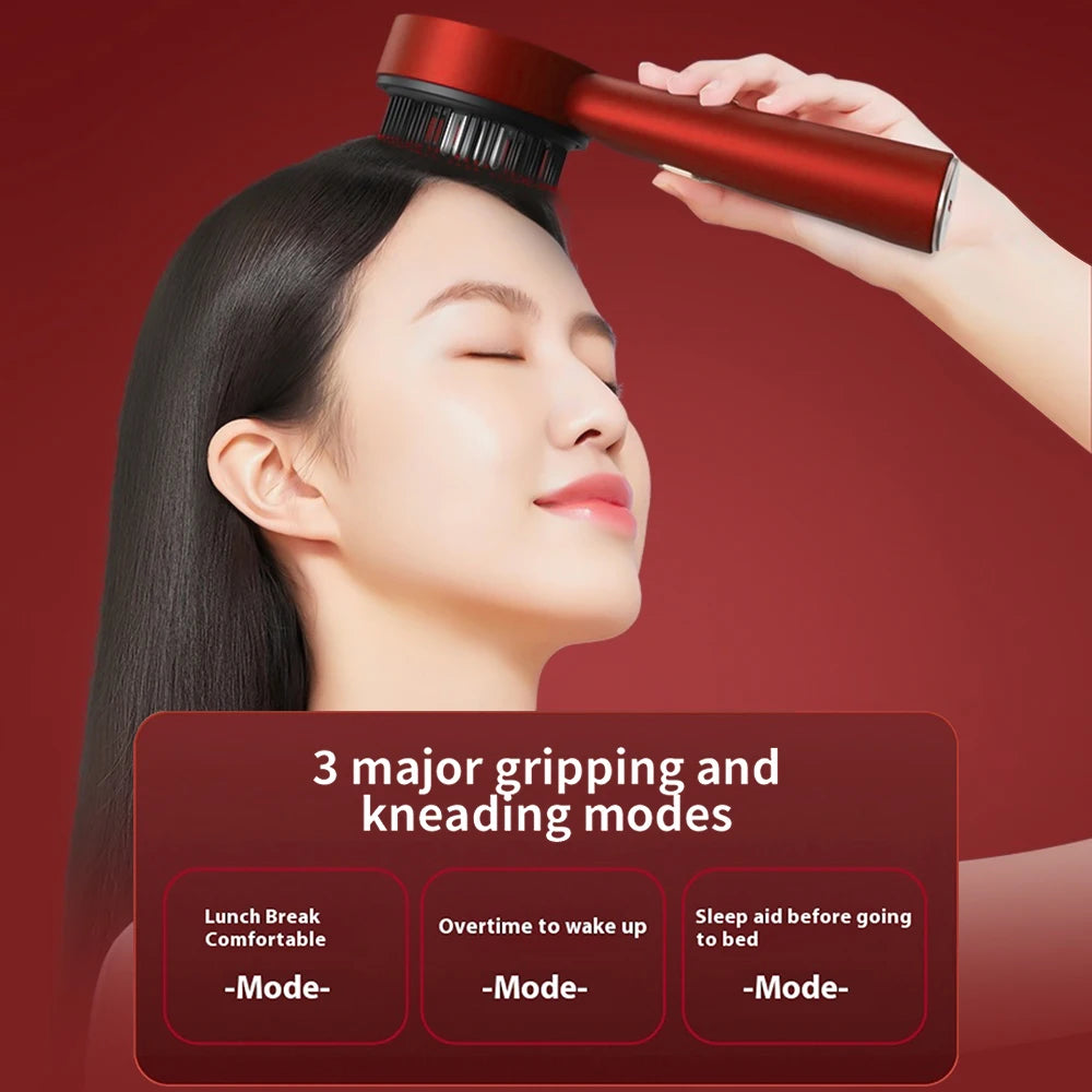 3-in-1 Electric Hair Growth Comb – Red Light Therapy & Scalp Massager