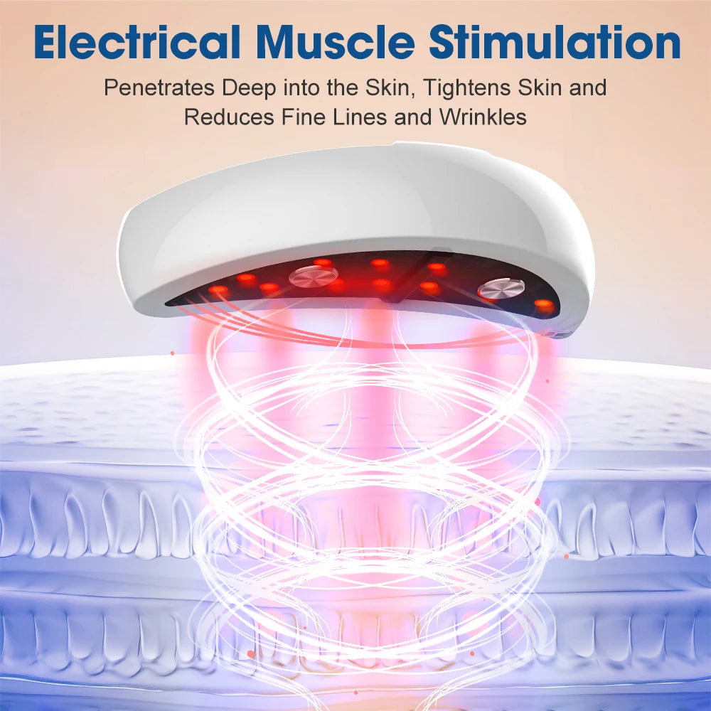 Luxury Microcurrent Eye Massager – Red Light Therapy