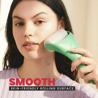 Gua Sha Facial Tools & Ice Roller for Face (Green) | Wrinkles Fine Lines Puffiness Massager Facial Self Care Gifts for Men Women
