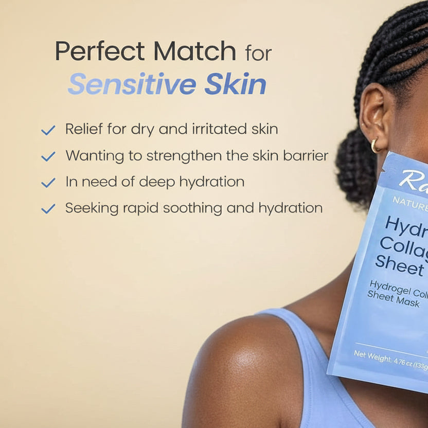 Overnight Hydrogel Collagen Face Mask – Deep Hydration Sheet Mask for Soft, Smooth & Refreshed Skin – Single Use, 1.19 Oz (34Gm) X 4 Each