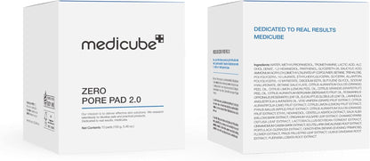 Zero Pore Pads 2.0, Tonifiants Pour Le Visage À Double Texture Pour L'Exfoliation Et Le Soin Des Pores Avec 4,5% D'Acide Lactique Aha (70 Unidades)